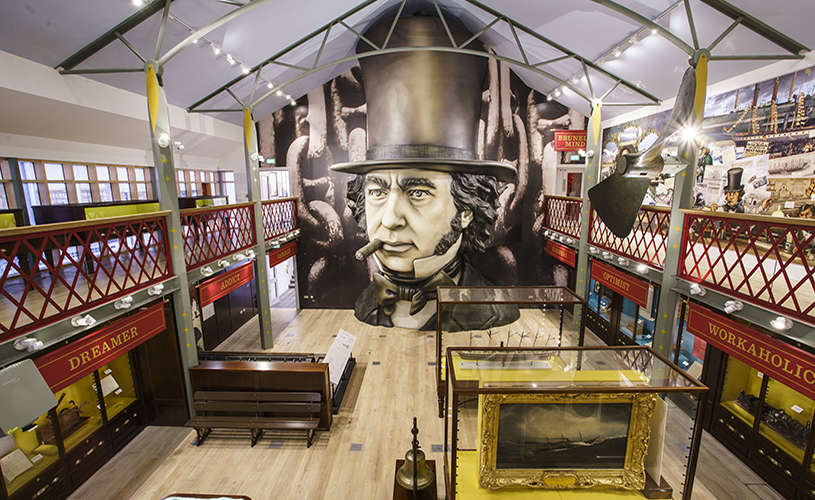 Inside the Being Brunel museum at SS Great Britain, Bristol